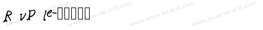 R vp le字体转换